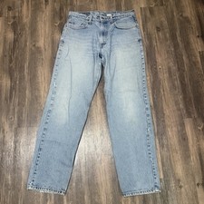 Vintage Levi's 550 Relaxed Fit Jeans Light Wash W34 L32 picture