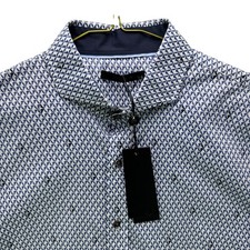 Greyson Dress Shirt Mens Large Blue Woodward Diamonds All Day Button Down NWT picture