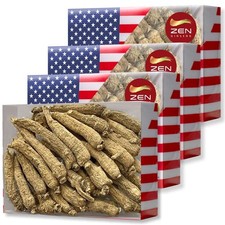 Wisconsin Ginseng Small Tail Root, 4 Oz - Premium Herbal Supplement, 4-Pack picture