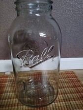 HUGE 4-Gallon Ball Ideal Glass Jar w/ Eagle Embossing no lid picture