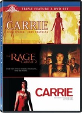 CARRIE + THE RAGE CARRIE 2 + CARRIE REMAKE New 3 DVD Set Triple Feature picture