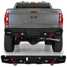 Vijay For 2021-2025 Ford F150 Steel Rear Bumper With LED Lights and D-Rings picture