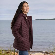 Lands' End Wanderweight Packable Down Long Jacket Brand New NO IMPORT FEES picture