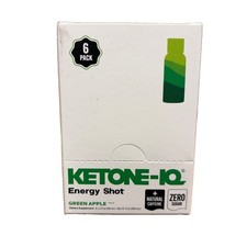 Ketone-IQ + Caffeine Energy Shot, Green Apple, 6 Bottles, 2oz Each BB 01/2027 picture