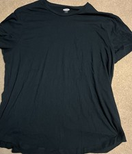 Old Navy Soft Washed Men's Black Crew Neck Short Sleeve Cotton Knit Tee XL picture