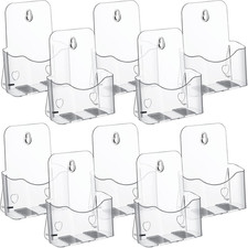 10 Pack 6x8 in Acrylic Brochure Holders, Clear Pamphlet Holder picture