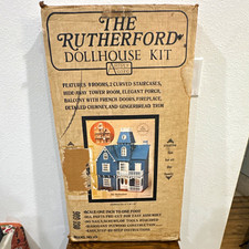 Vintage 1978 Artply The Rutherford Dollhouse Kit Model 112 All Wood 1:12 Scale picture