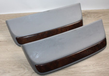 BMW E38 750IL 740I 740IL FRONT SEAT BACK COVERS WOOD GRAIN PANELS TRIMS GRAY picture