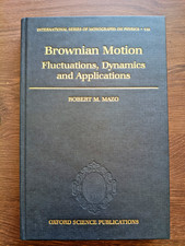 Brownian Motion Robert M Mazo OUP 2002 Physics Stochastic Processes Hardback picture