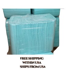 1000 Disposable Dental Patient Bibs 2PLY FLUID RESISTANT Premium Quality 13/18 picture