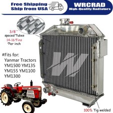 New Aluminum Radiator For Yanmar YM135 YM155 YM1100 YM1300 YM1500 #124160-44501 picture