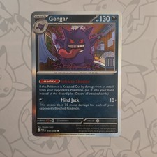 Pokémon Gengar 130 HP Stage 2 Card 050/088 Mind Jack Rare English 2016 picture