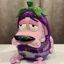 RARE 2026 Cartoon Network Courage Cowardly Dog Electroplated Coin Bank Figure picture