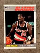 🔥⬛️Clyde Drexler🟥🔥1987-88 Fleer Set-Break # 30 NM-MT OR BETTER 🏀Blazers🏀 picture