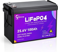 Deep Cycle 24V 100Ah LiFePO4 Battery Solar RV Yacht Power Supply Trolling Motor picture