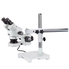 AmScope SM-3BX-80S 3.5X-45X Stereo Microscope 80-LED Boom Stand New Open Box picture