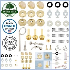 Trumpet Repair Kit Silver Valve Caps Springs Screws for Maintenance and Repair picture