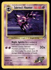 SABRINA'S HAUNTER 58/132 UNCOMMON GYM HEROES POKEMON UNLIMITED HP picture