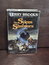 ​Terry Brooks THE SCIONS OF SHANNARA 1990 1st/1st HCDJ Keith Parkinson VG Mylar picture