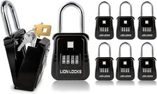 Lion Locks 1500 Key Lock Box with Code, Lockbox for Keys Outdoor, Realtor picture