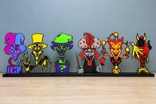 ICP First 6 Joker Cards Shelf Display Figures Insane Clown Posse Dark Carnival picture