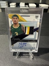 2025-2026 Yaxel Lendeborg Panini Signature Series Jersey Auto /25 SSP Michigan picture