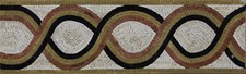 Continuous Circular Chain Rope Repetitive Handmade Marble Mosaic picture