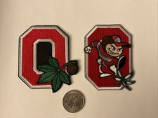 (2) OSU The Ohio State Buckeyes Vintage  Embroidered Iron On Patch lot 3