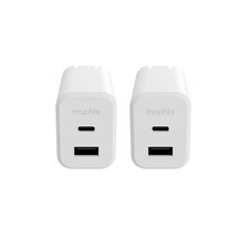 Mophie Wall USB-C PD USB-A 42W Gan 2 pack Phone Chargers CHG-WALL-PD-42W picture