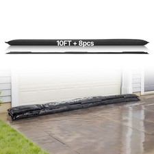 VEVOR 8 Packs Quick Dam Flood Barrier 10 x 0.7 ft Length Flood Protection Bags picture