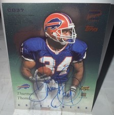 1997 Stadium Club Thurman Thomas Karim Abdul Jabbar Co Signers Dual Auto #CO37 picture