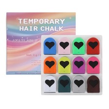 12-Color Washable Temporary Hair Chalk Styling Applicator Set For Girls picture