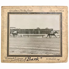 1944 Garden State Park Cherry Hill NJ Horse Racing Photo Vincent Cicero C Wahler picture