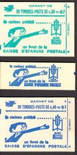 France 1969-70 Three Complete Marianne Booklets # 1230a 1231a 1231b MNH Sound picture