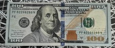 2017A $100 DOLLAR BILL Trinary Serial Number PF82266288N Crisp RARE Atlanta picture