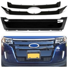 Kojem Front Black Grille Trim Cover Compatible with 2011-2014 Ford Edge Repla... picture