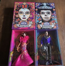 🌺💀 2023 Barbie Signature Día De Muertos Barbie & Ken Collector Doll Set 💀🌺 picture