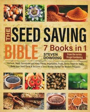 Steven Dowding / Seed Saving Bible 7 Books in 1 harvest store germinate and keep picture