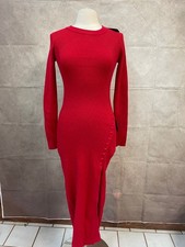 Lulus Women's Long Red Dress Long Sleeve Size S picture