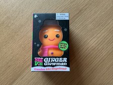 Schylling Nee Doh Squishmas Ginger Glowman Authentic Glows Crunches Pink Scarf picture