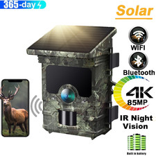 Campark Solar 4K Trail Camera 85MP Wildlife Hunting Game Camera IP66 2