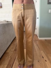 Dolce & Gabbana Camel Cotton Tailored Trousers – Italian Size 44/US Size 4 picture
