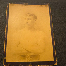 Edsall Sepia Albumen Portrait Cabinet Card Photo Studio Backstamp 5x7 1898 picture