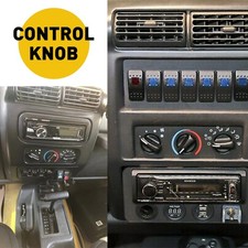 Fit 1999-2005 2006 Jeep Wrangler Radio Control Knob Replacement Black 05011218AC picture