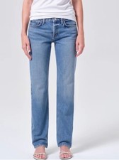AGOLDE LOW RISE SLIM JEANS ZIP FLY WOMENS SZ 27 picture