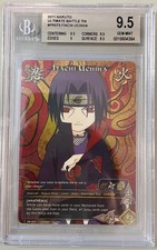 2011 NARUTO CCG ULTIMATE BATTLE TINS #PR073 ITACHI UCHIHA BGS 9.5 picture
