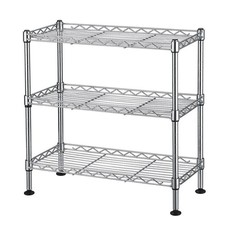 3-Tier Storage Shelves Adjustable Wire Shelving Heavy Duty Storage Rack picture