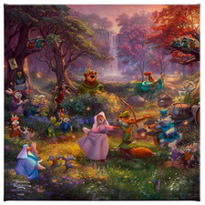 Thomas Kinkade Studios Disney's Robin Hood 14 x 14 Canvas Wrap picture
