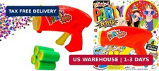 Confetti Party Poppers Gun Party Supplies (1 Gun 4 Shots) Plus Sticker Reusable picture