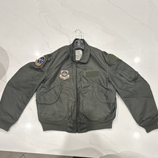 USAF CWU-36/P Nomex Flight Jacket Large 42-44 Captain 14th Airlift Sq⁠ picture